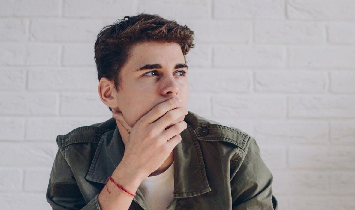 man thinks of ways to increase penis
